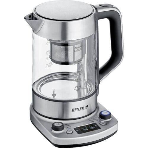 SEVERIN Professional WK 3422 - tea maker/kettle - glass/brushed stainless steel/black