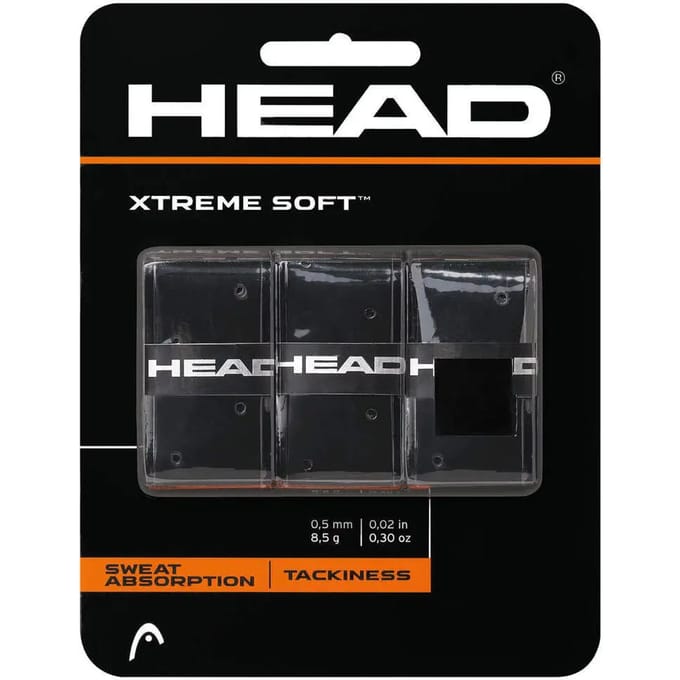 Head Xtreme Soft 3 Pack Tennis - Padel Overgrip zwart