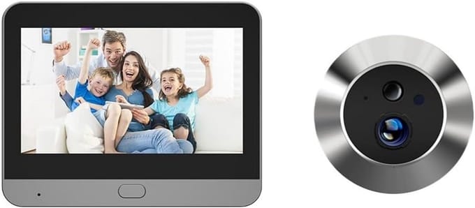 Slimme WiFi Deurcamera met 4.3 inch Monitor en Bewegingssensor