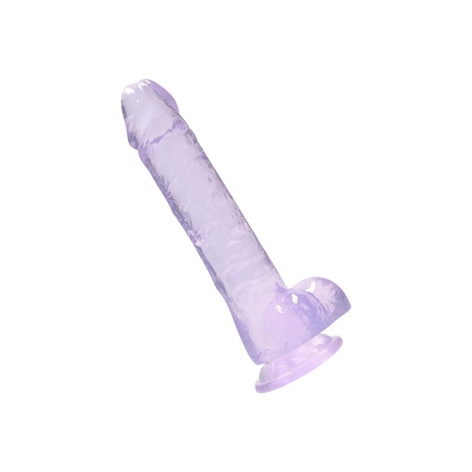8" / 20 cm Realistic Dildo With Balls - Purple