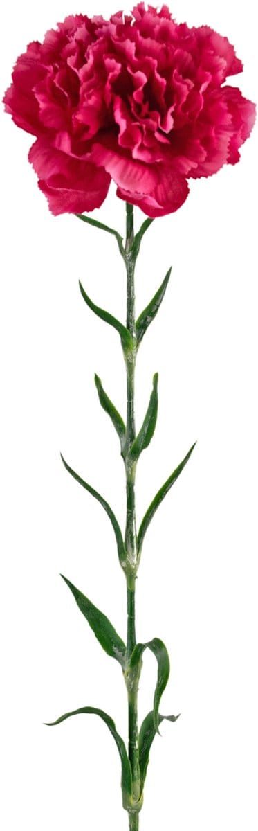 Kunstbloemen - Nepbloemen - Anjer - Zijde - Hardroze - 69 cm