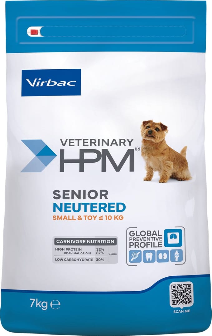 Virbac HPM - Senior Neutered Dog Small & Toy - 7kg