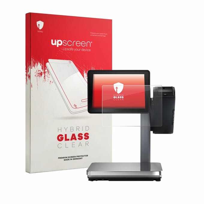 upscreen - Screenprotector voor Bizerba Q1 expert 800 12.1" - Folie Beschermfolie Beschermglas transparant