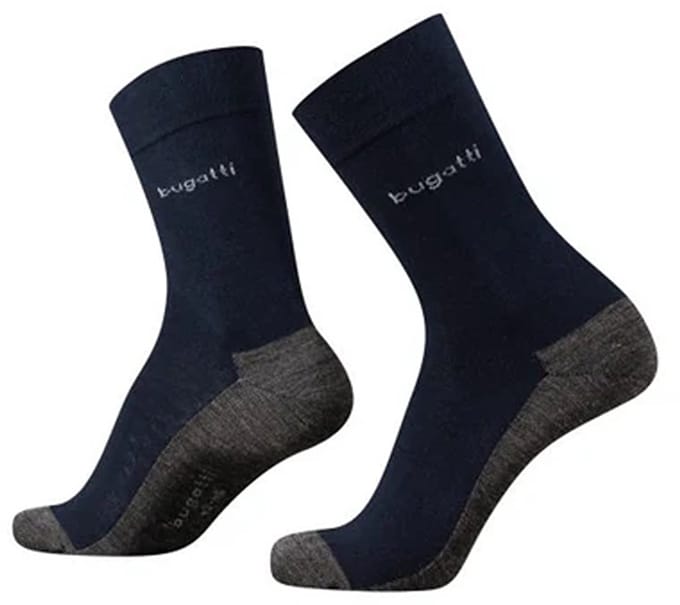 Bugatti Sokken Donkerblauw 6906 545 wol