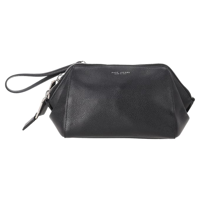 Marc Jacobs Vanity Pouch Tas in Zwart Leer