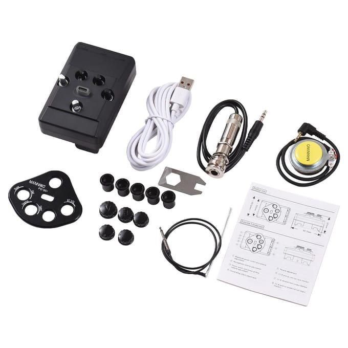 MANNIWO PG-951 Gitaar Resonante Pickup DSP Resonantie Geluid Pickup voor Gitaar BT Gitaar Pickup DIY zwart