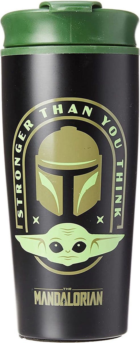 Star Wars: The Mandalorian - " Stronger Than You Think" Metalen Reisbeker