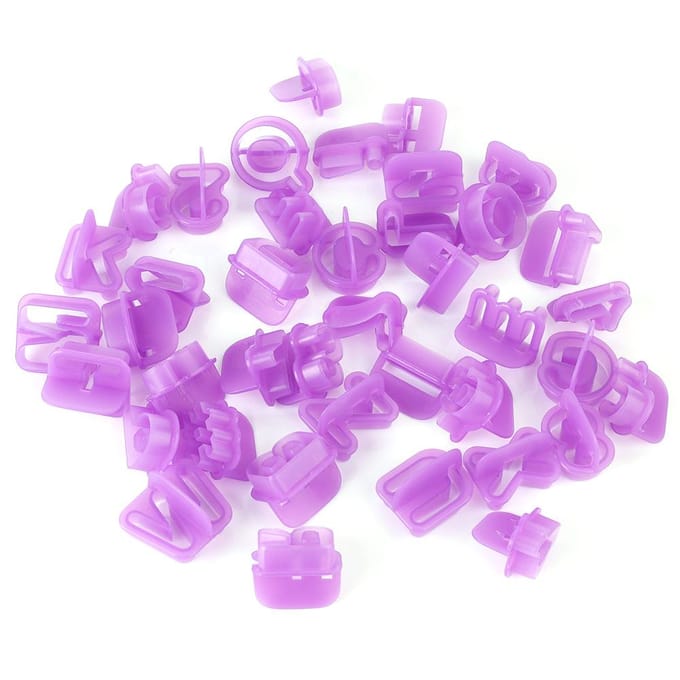 40 stuks Letter en Cijfer Chocoladevorm Plastic Vormen Cake Maker Printvorm pink