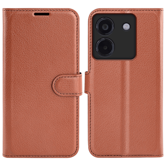 CaseBody POCO M7 Pro 5G Bookcase Hoesje Bruin