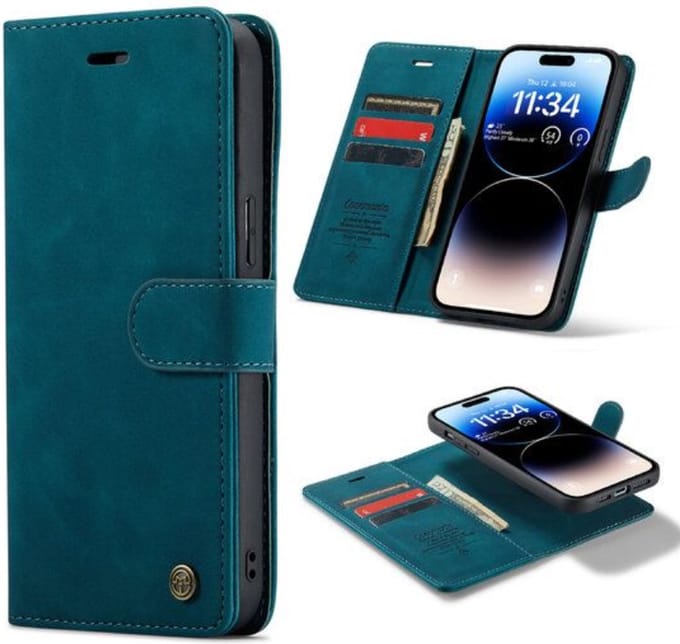 Cityhoesje â“ Bookcase 2 in 1 â“ Geschikt voor â“ Samsung S24 FE â“ Groen