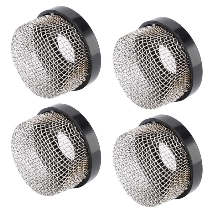 RVS Gaas Zeef 3/4in‑14 Binnendraad Beluchter Zeef voor Leefbakpomp 4 stuks gray