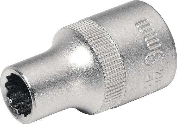Steeksleuteldop 1/2 inch 12-kant SW 15mm L.40mm TECWERK
