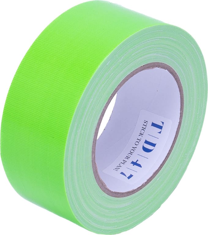 TD47 Gaffa Tape 50mm x 25m Fluor Groen