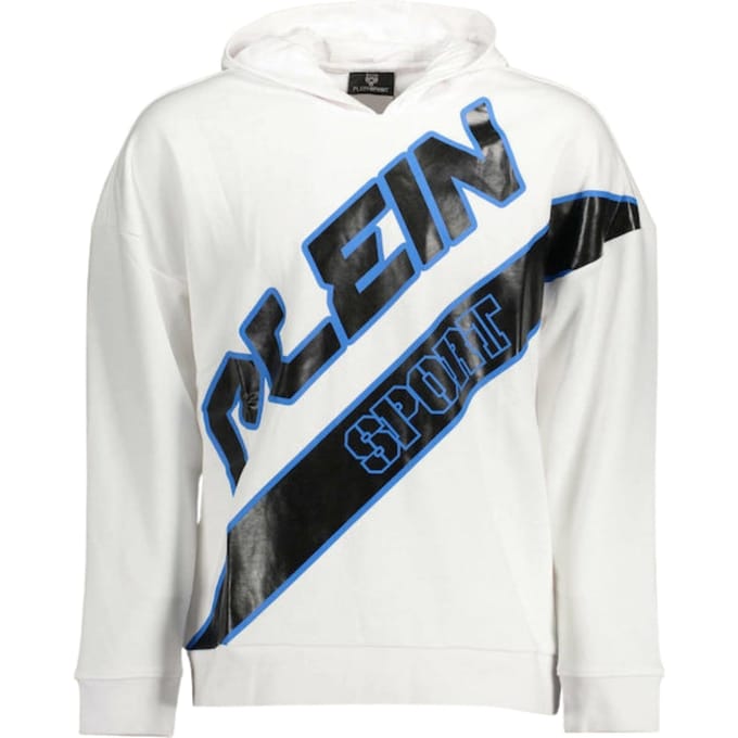 Plein Sport groot logo witte hoodie