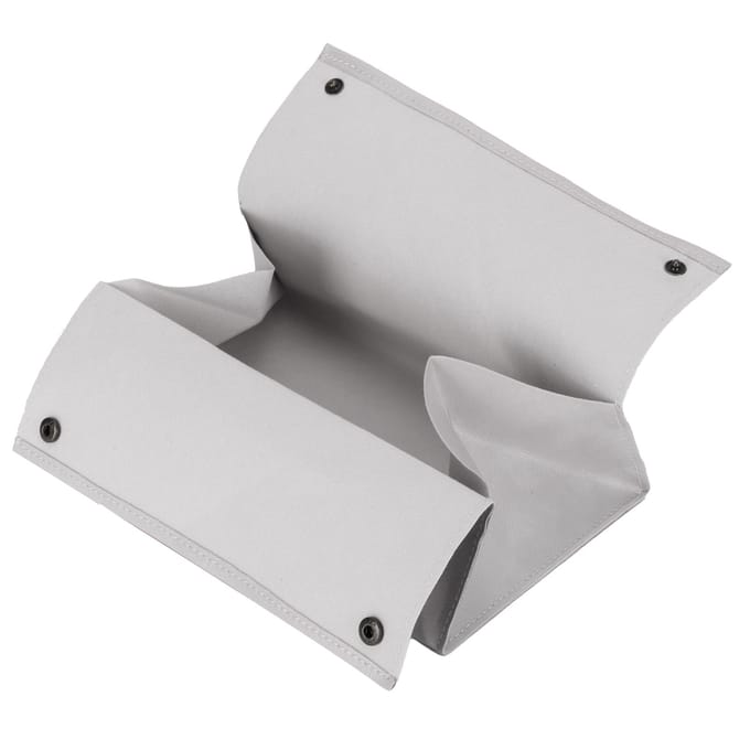 PU Leer Originaliteit Tissuebox Desktop Tissue Organizer voor Slaapkamer WoonkamerGrijs blauw