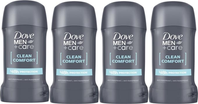 Dove Men Deo Stick Clean Comfort - Voordeelverpakking 4 x 50 ml