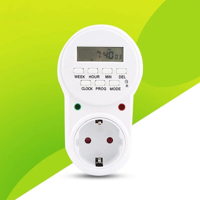 NONE Plug Timer Digitale Programmer 8 Programma's
