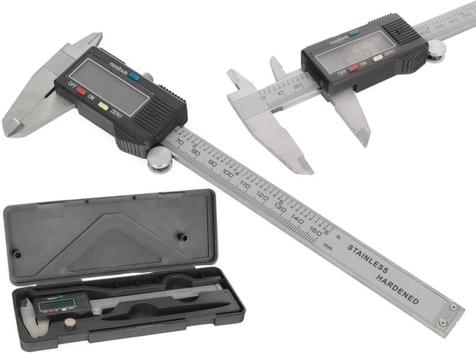 Keltin Digitale schuifmaat - roestvrij staal - 150 mm - hoge precisie - LCD display