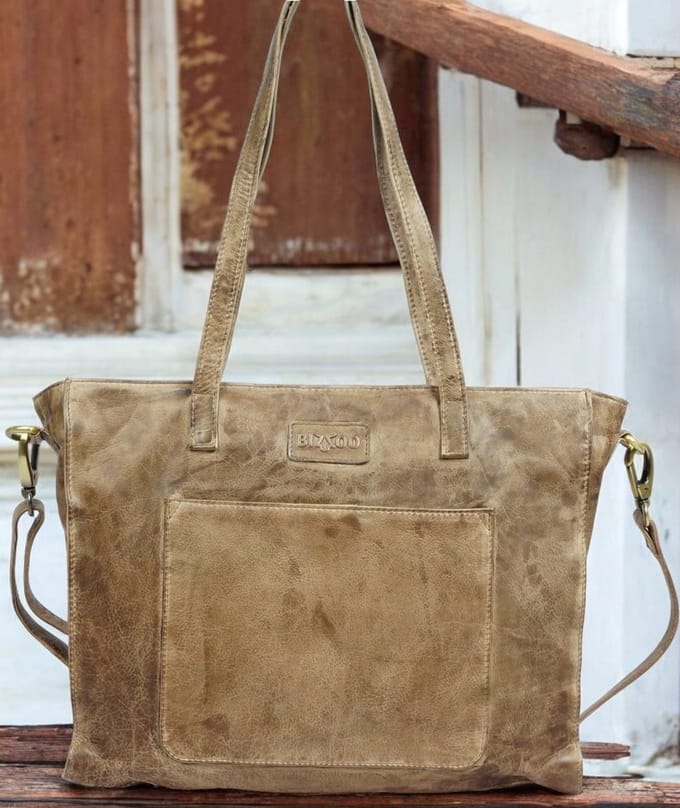 Bizzoo shopper wide taupe