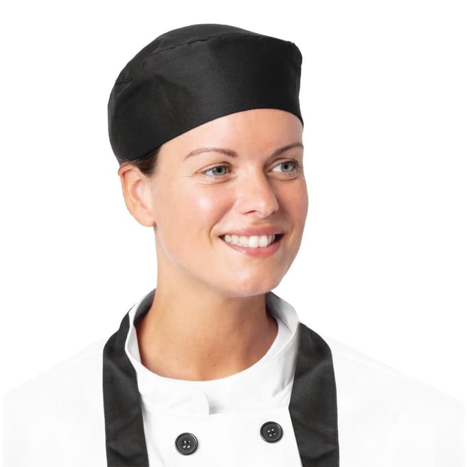 Nisbets Essentials skull cap zwart - universeel (2 stuks)