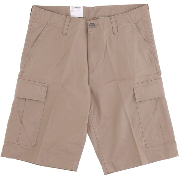 Normale cargo-korte leren broek voor heren, gespoeld