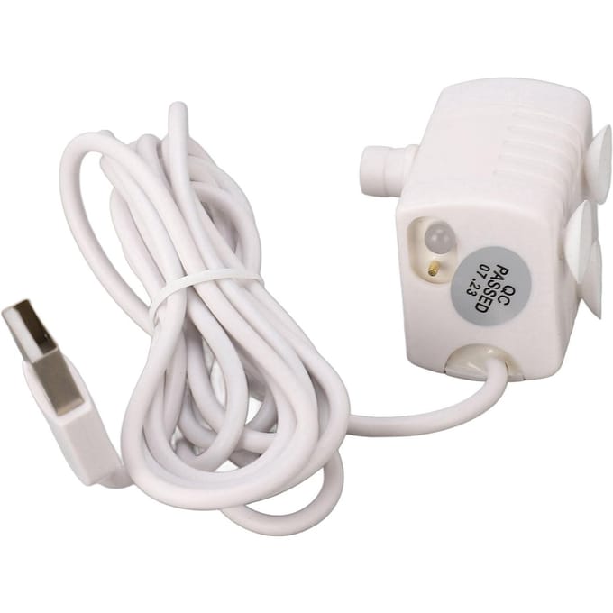 Huisdier Waterfontein Pomp Stil Voorkomt Drooglopen USB-voeding DC Borstelloze Motor Mini Kat Waterdispenser Pomp white