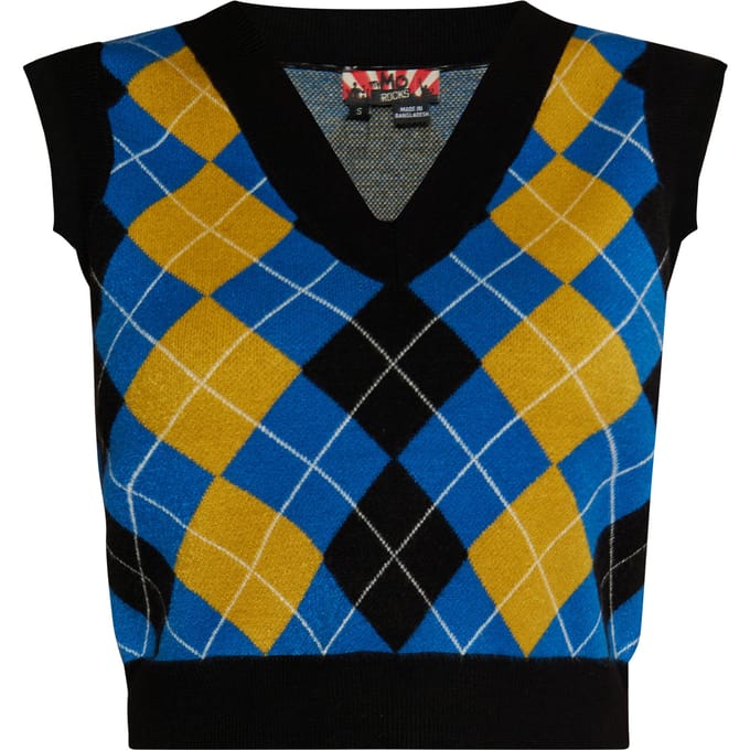 Mymo gebreide trui Dames Zwart Blauw Veelkleurig