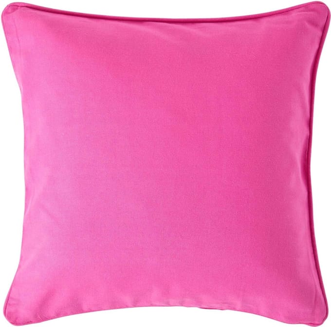 Homescapes roze katoenen kussenhoes, 30 x 30 cm