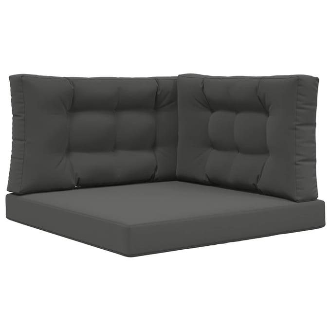 vidaXL - Buitenbankkussen - Polyester - Antraciet - 80 - x - 80 - cm