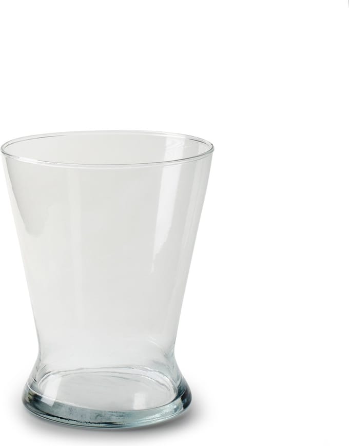 Jodeco Bloemenvaas Xana - helder transparant - glas - 15,5 x 19 cm