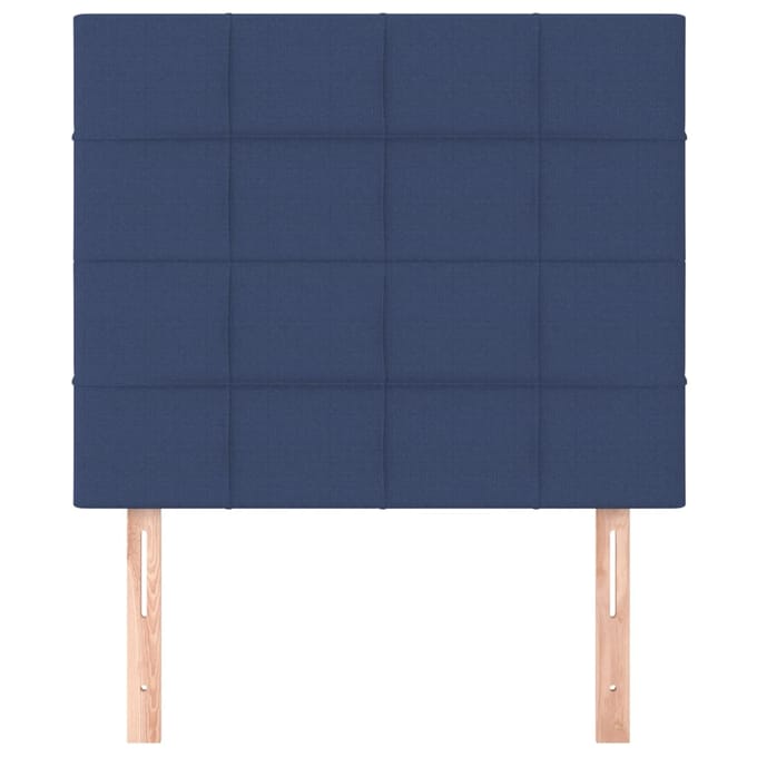 vidaXL - Hoofdbord - blauw - 80x5x118/128 - cm - stof