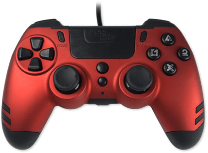 Steelplay MetalTech - Red - Wired Controller - Sony PlayStation 4