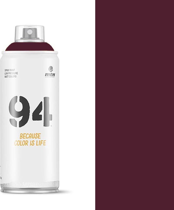 MTN94 Pandora Rode spuitverf - 400ml lage druk en matte afwerking