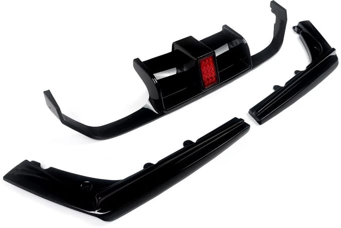 F1 Diffuser Apexline - Stijl met LED - Zwart - Voor BMW M3/M4 F80/F82/F83 - Performance Look