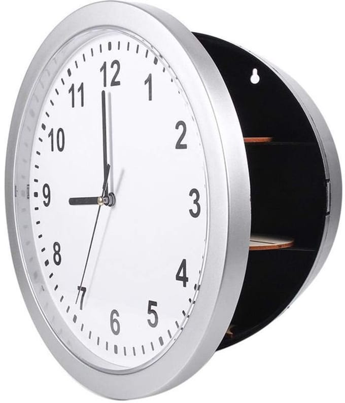 Dailygoody - Klok Kluis Met Verborgen Compartement - Veilig en