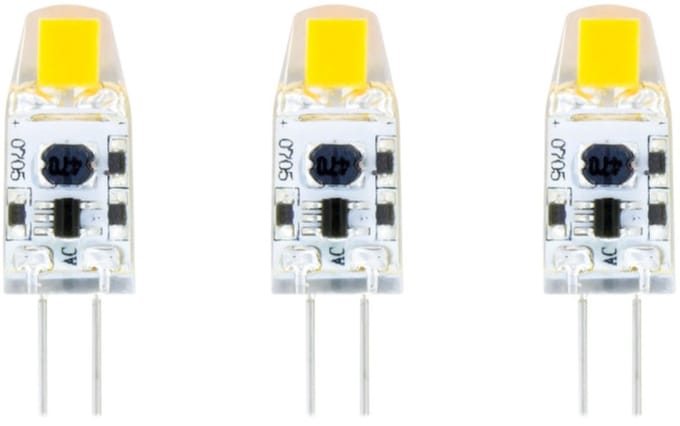 3 Pack - G4 1W Led Lamp - 100 Lumen - 2700K Warm wit