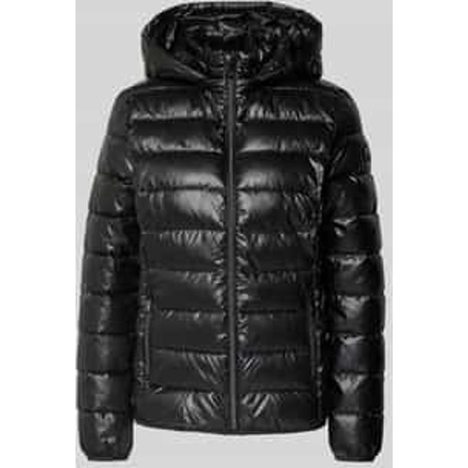 regular fit gewatteerd jack met capuchon