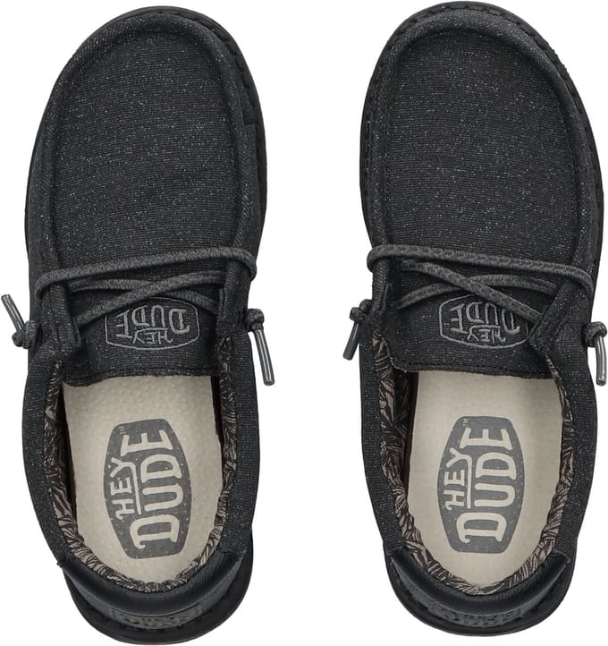 HEYDUDE - Wally Youth Jongens Instappers Basic Black - Maat 32
