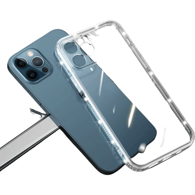 Comfycase iPhone 13 Sparkle Case Transparant