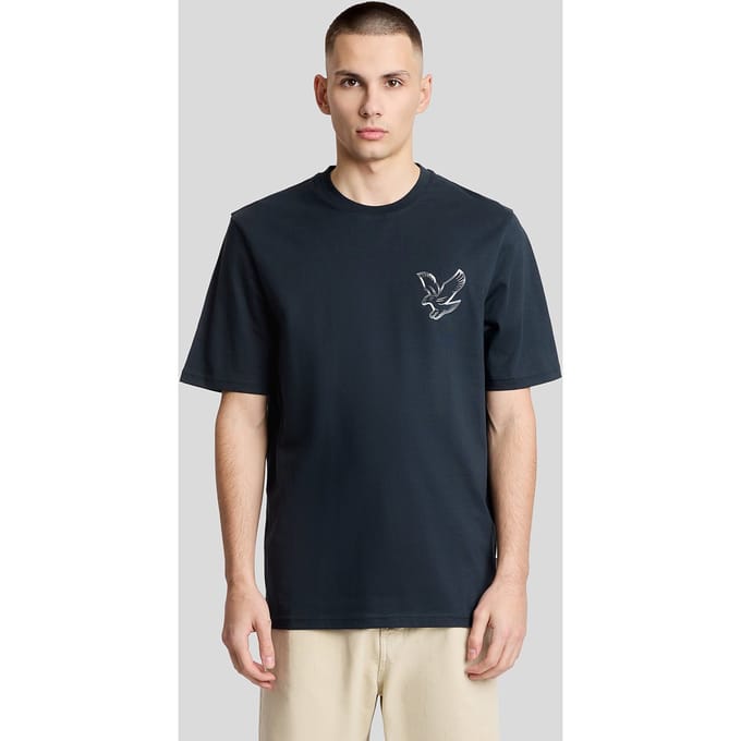 T-shirt Lyle & Scott Chrome Eagle Graphic
