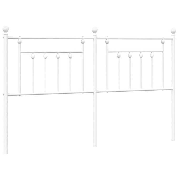 vidaXL - Vervangend - hoofdbord - 180 - cm - metaal - wit