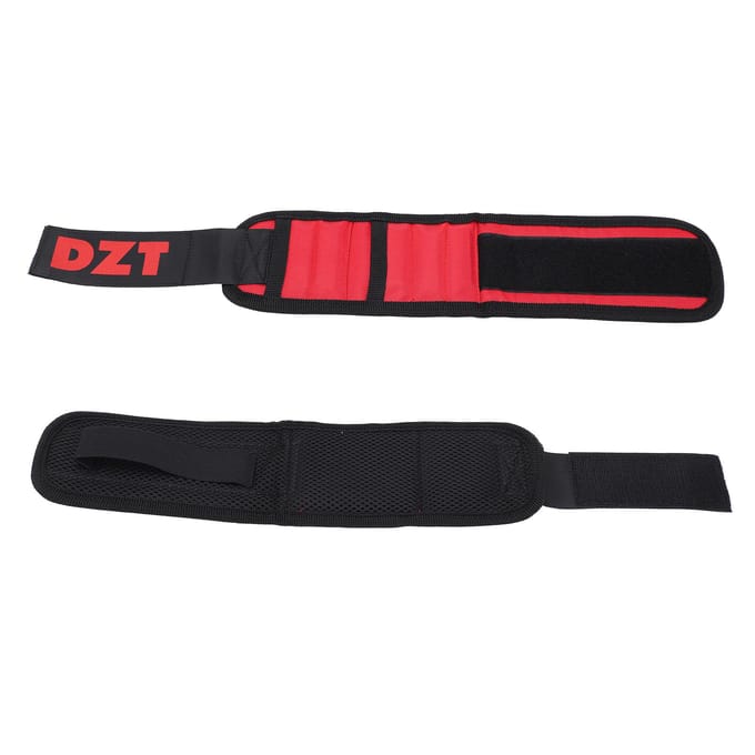 Magnetische Polsband 5 Magneten 1680D Polyester Universeel Reparatiegereedschap voor het Vasthouden van Schroeven Spijkers black