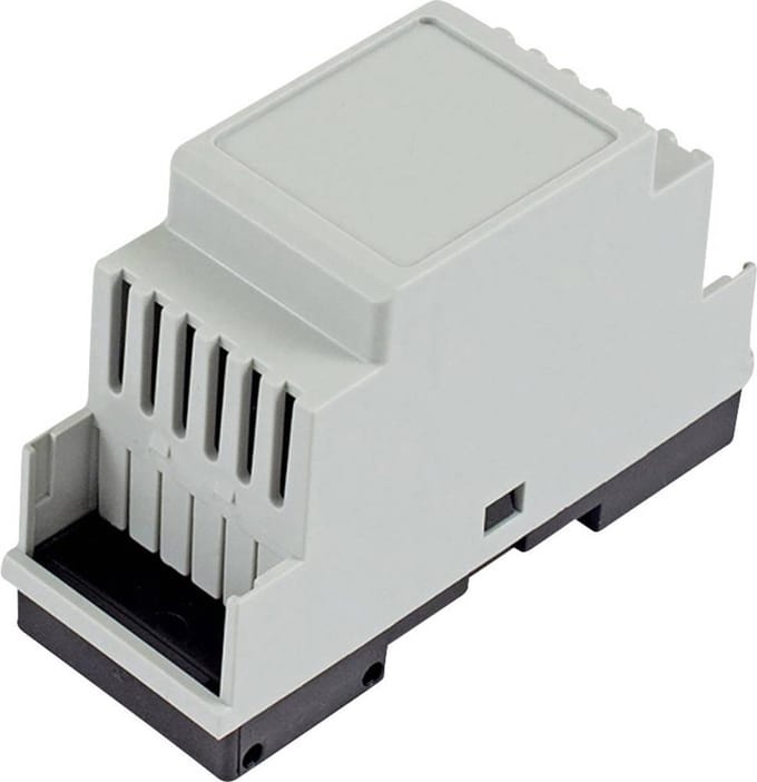 Hammond Electronics DIN-rail-behuizing 90 x 35 x 58 Polycarbonaat Lichtgrijs