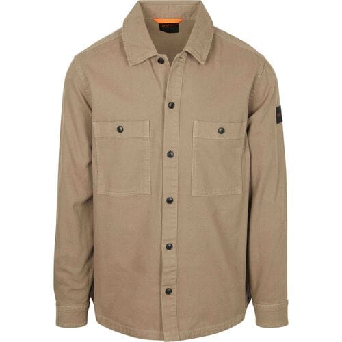 Overhemd Lange Mouw BOSS Overshirt Locky Kaki