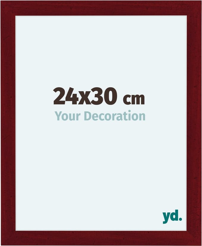 Your Decoration - Fotolijst 24x30 cm - MDF - Wijnrood Geveegd - Como