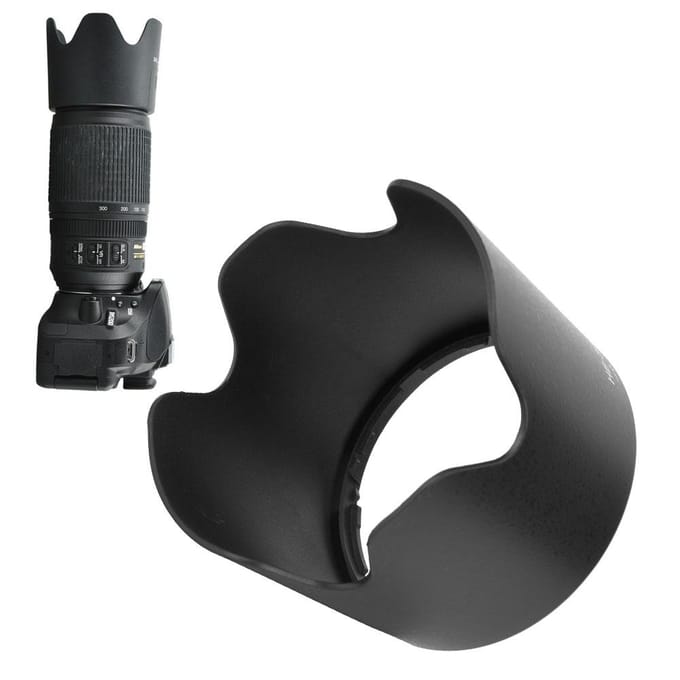 HB-36 ABS Camera Mount Zonnekap Vervangend voor Nikon AF S 70-300 mm f 4.5-5.6G IF ED VR Lens wit