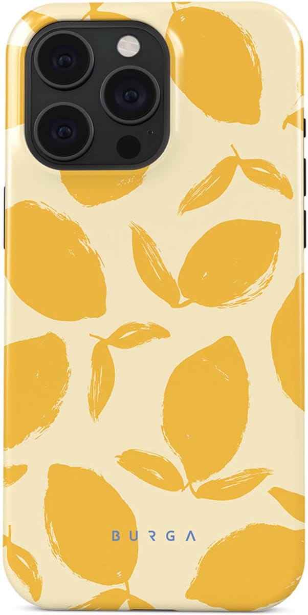 Burga Tough Case geschikt voor Apple iPhone 15 Pro - Lemon Tart