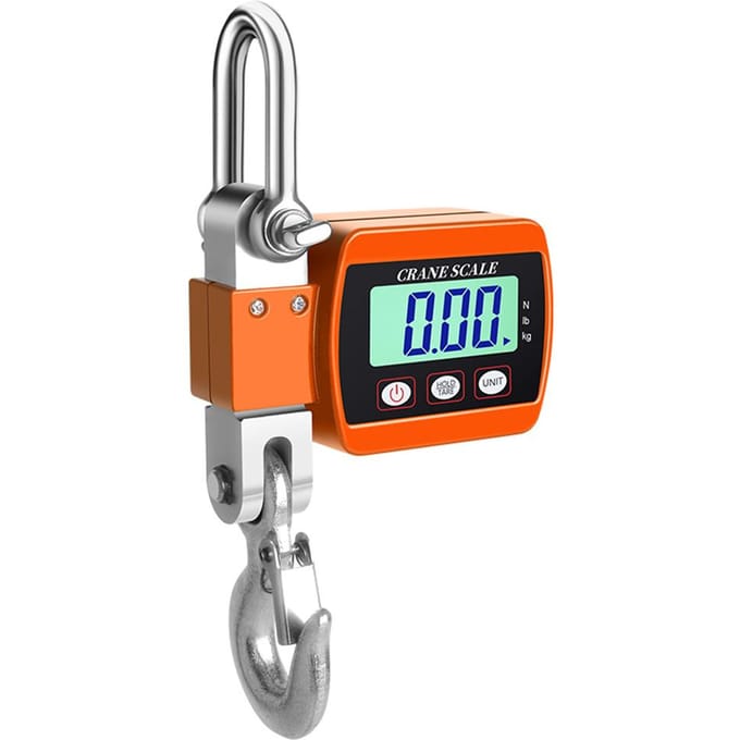 Hancaner Affichage LCD Numérique Balance à Grue 0.05500kg Portable Industrielle Électronique Robuste orange