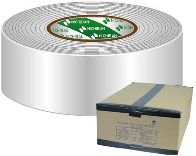 Nichiban Gaffa Tape 50mm x 50m Wit (Doos 18 Rol)