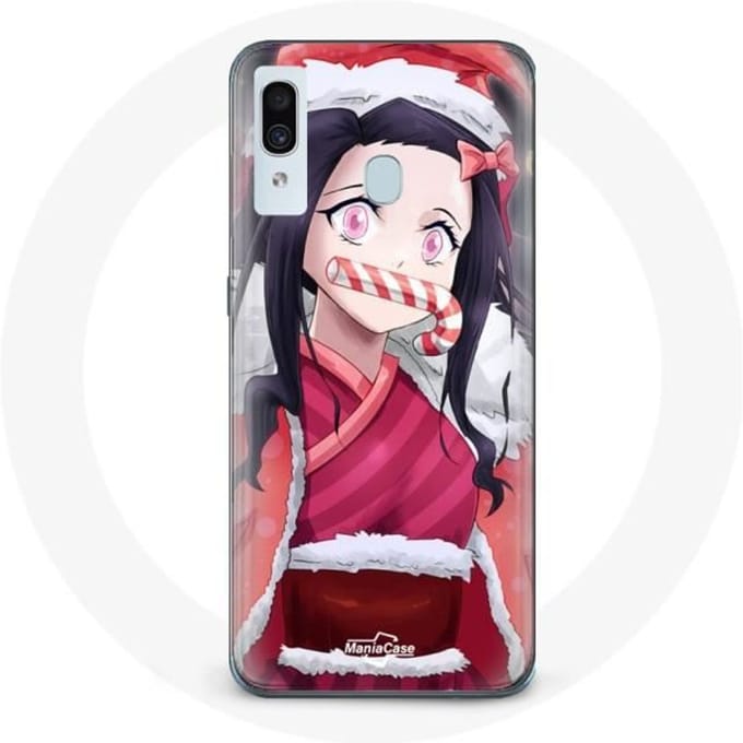 Coque de Protection - Maniacase - Samsung Galaxy A20e - Anime Demon Slayer - Souple - Noir